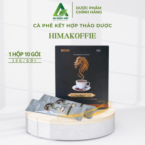 Thực phẩm chức năng HIMAKOFFIE hỗ trợ bổ thận tráng dương tăng cường sinh lực nam giới - 10 gói (10g/1 gói) An Dược Việt